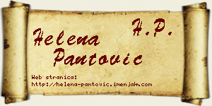 Helena Pantović vizit kartica